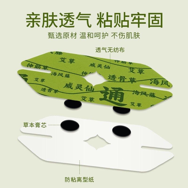 Compound Mugwort Knee Patch Ai Cao Tie Warm Moxibustion Support 4 Patches Per Box - Image 3