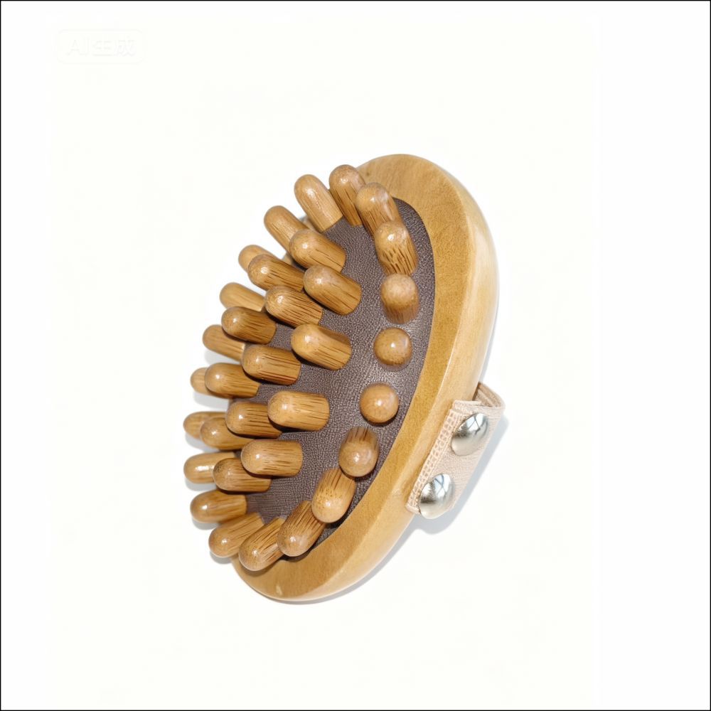 Wooden Meridian Massage Brush Meridian Shua Body Brush for Abdominal Acupoint Care Boxed 100g - Image 5