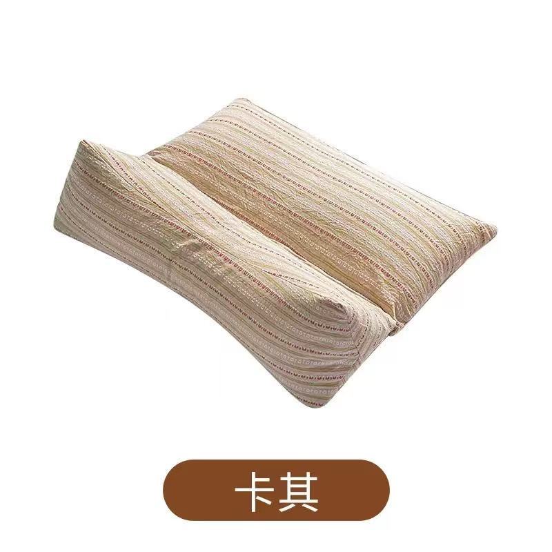 Buckwheat Hull Pillow Triangular Cervical Support Pillow for Sleep and Neck Comfort Home Use - Image 5