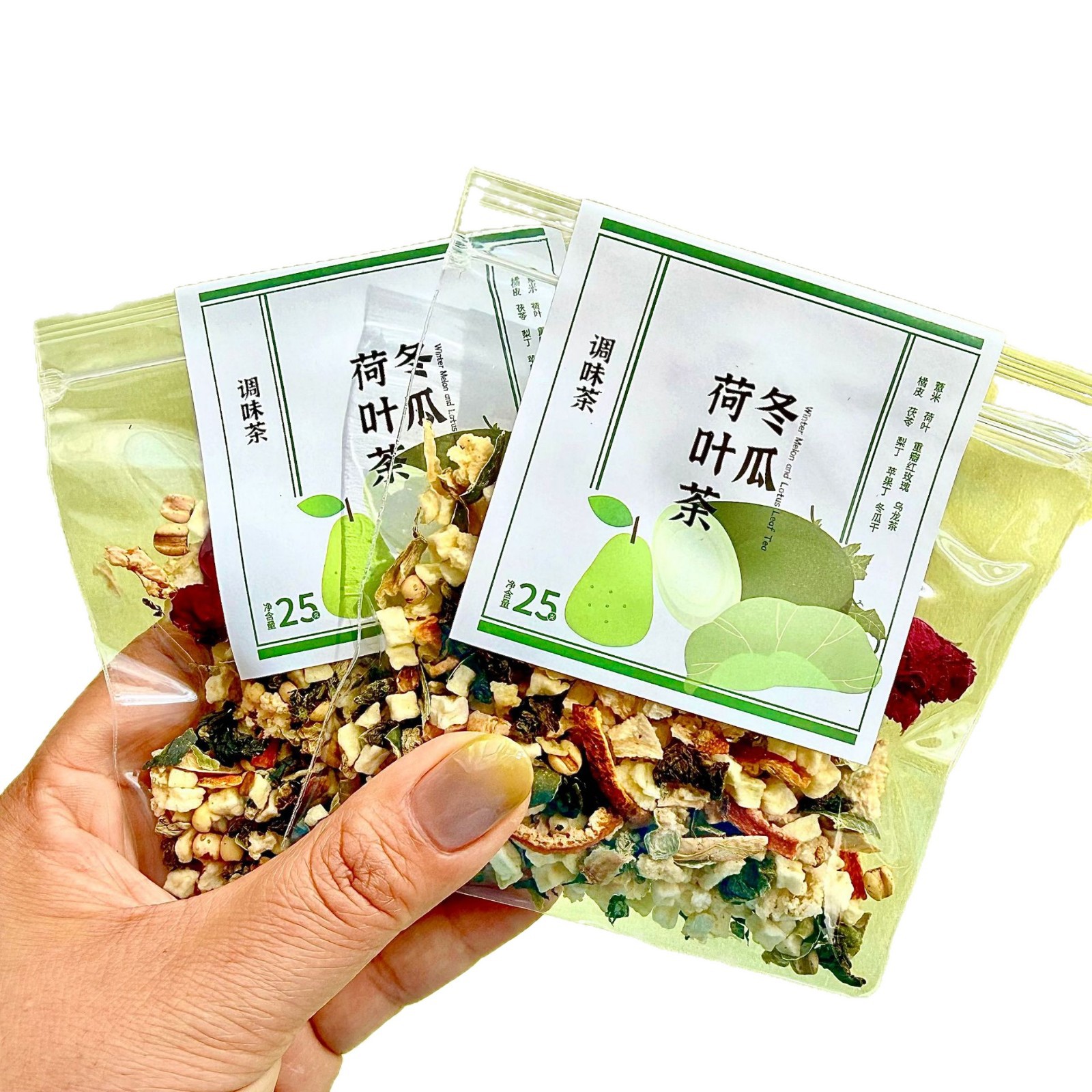 Apple Hawthorn Herbal Tea Bags Goji Astragalus Blend Cold Brew Wellness Gift Tea 28g - Image 5