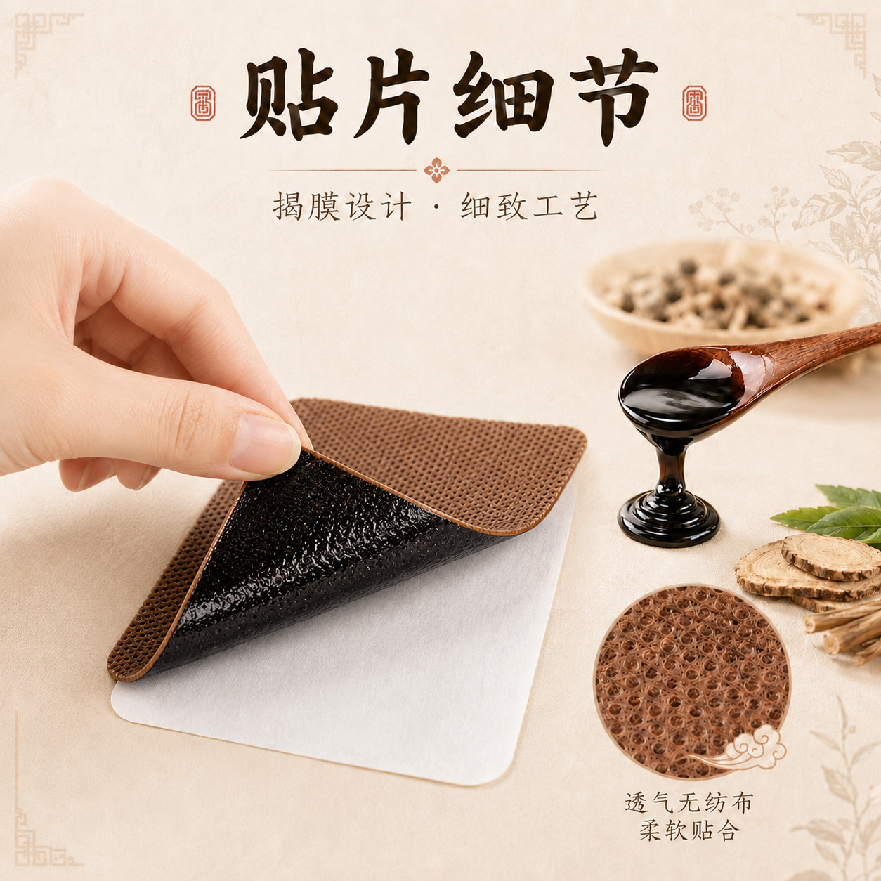 Miao Heritage Banshan Herbal Patch Juwantang Traditional Warming Compress 10 Patches Per Box - Image 4