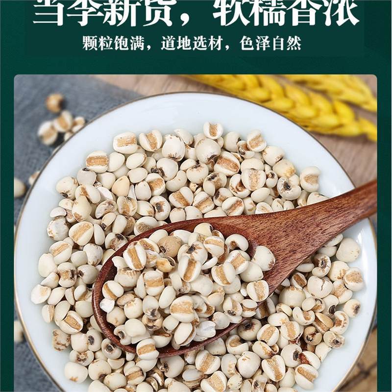 Coix Seed Yi Yi Ren 500g Dried Job's Tears for Tea Soup and Congee - Image 2