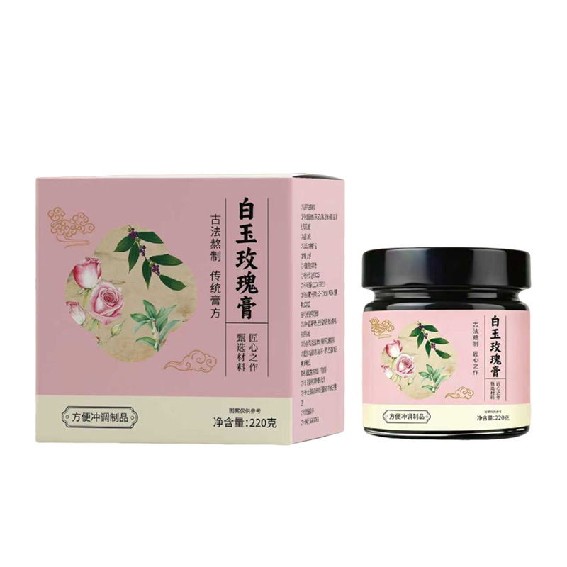 White Jade Rose Paste (Bai Yu Mei Gui Gao) — Steam-Cooked Herbal Paste with Rose, Poria & Yu Zhu - Image 5