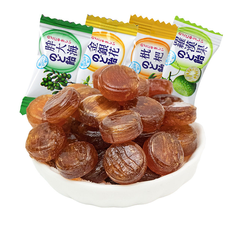 Herbal Throat Lozenges with Loquat Honeysuckle and Luo Han Guo Soothing Candy Bulk 1000g - Image 5