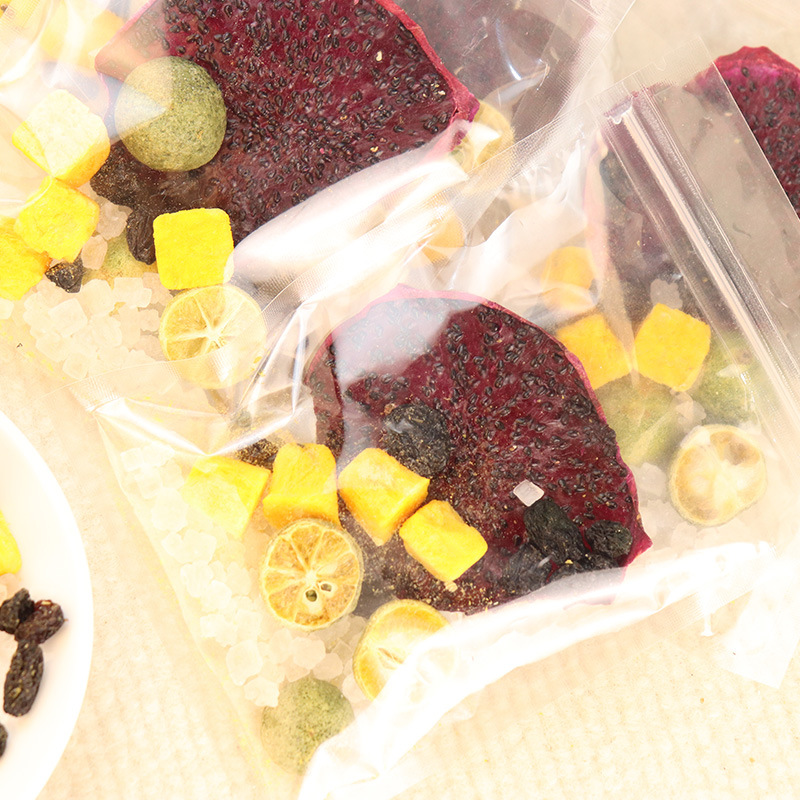 Green Tangerine Passion Fruit Dragon Fruit Cold Brew Fruit Tea 7 Tea Bags 140g Vitamin C Fruit Tea - Image 3