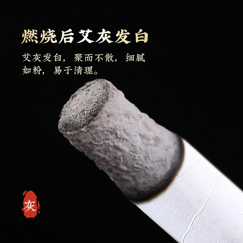 Moxa Stick Ai Tiao 艾条 40:1 Pure Moxa Roll 1.8cm x 20cm for Moxibustion Warming Therapy - Image 4