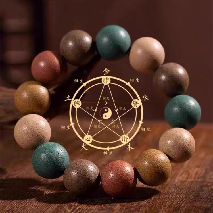 Five Elements Blended Incense Bead Bracelet Wu Xing He Xiang Zhu Traditional Chinese Herbal Wrist Mala 8mm Double Loop Gift Box - Image 5