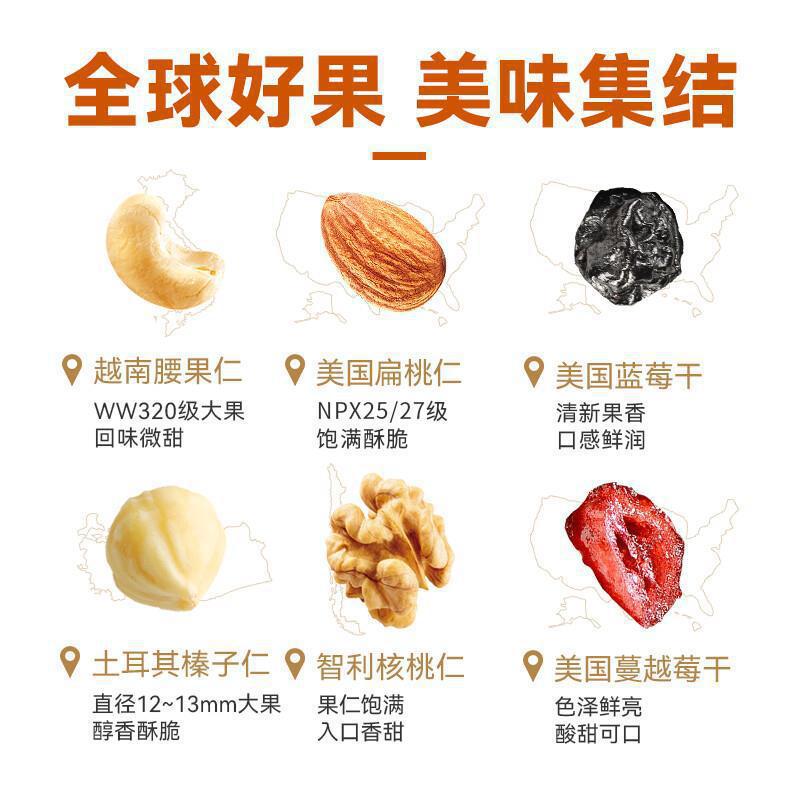 Daily Mixed Nuts Original Flavor Pure Nut Snack 4 Cans 1000g - Image 4