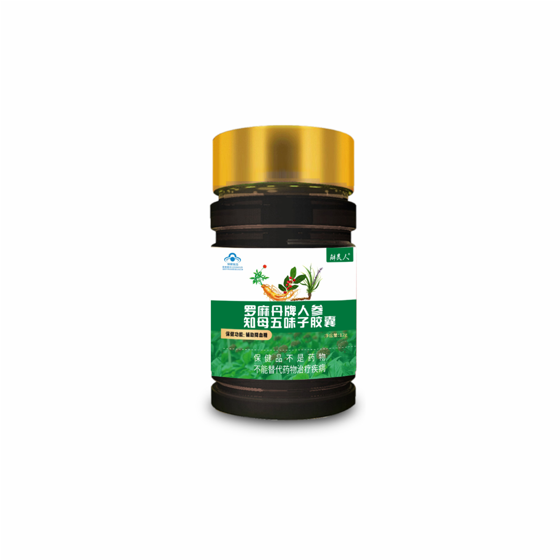 Luomadan Ginseng Anemarrhena Schisandra Capsules 60 Capsules Blood Sugar Balance Support for Middle Aged and Elderly Adults - Image 5