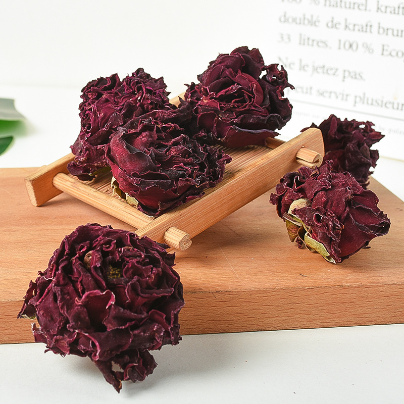 Mo Hong Rose Tea (Rosa spp.) — Yunnan Dried Rose Buds & Petals, Edible Flower Tea - Image 2
