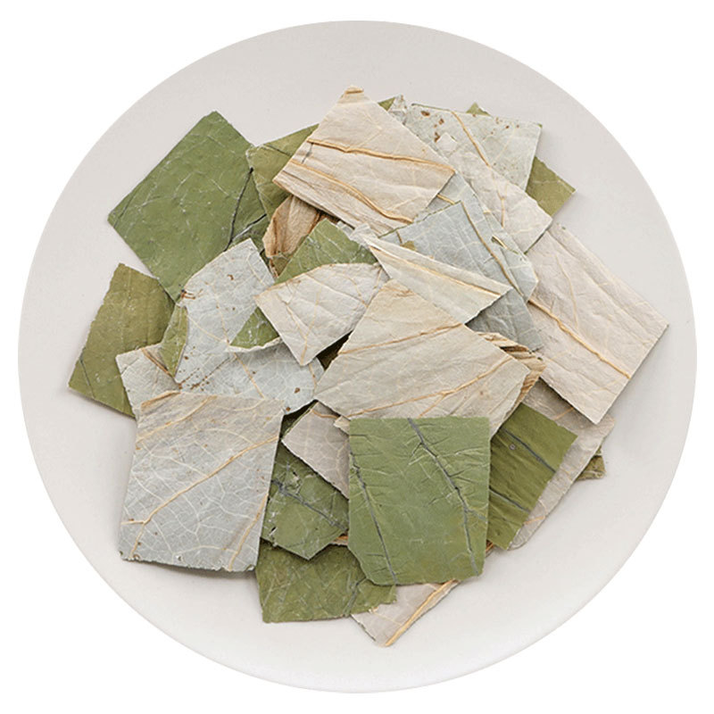 Dried Lotus Leaf Tea He Ye Loose Cut Herbal Squares for Brewing 100g Bag - Image 5