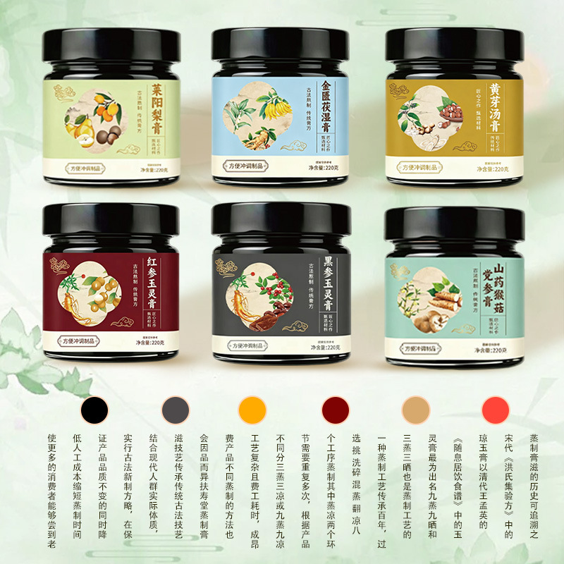 Yu Ling Gao (玉灵膏) — Traditional Steamed Herbal Paste with American Ginseng & Longan, 220g Jar - Image 4
