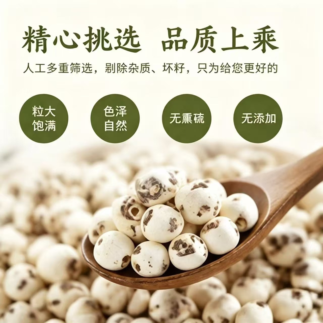Dried Coreless Lotus Seeds Xiang Lian 1000g Hunan Origin for Soup Congee and Herbal Cooking - Image 2