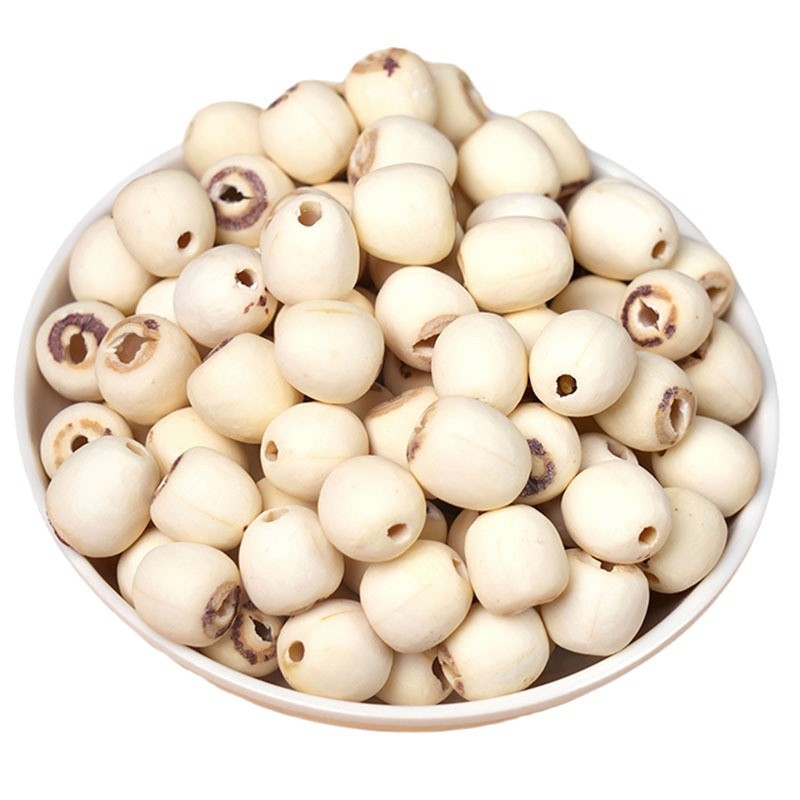 Dried White Lotus Seeds Lian Zi 500g Coreless Polished Skin Lotus Seed Kernels for Soup Congee and Desserts - Image 5