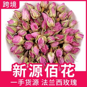 French Rose Buds (Rosa gallica) — Dried Double-Petal Red Rose Flower Tea, 500g