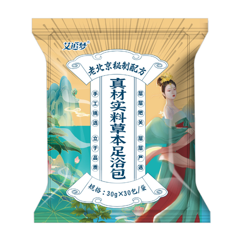 Old Beijing Herbal Foot Soak Pack with Mugwort Ginger and Safflower Ready to Use Foot Bath - Image 5