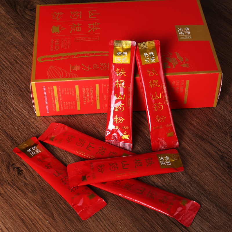 Wenxian Iron Stick Yam Powder Chinese Yam Powder Gift Box 600g Traditional Bran Fried Huai Shan Yao - Image 2