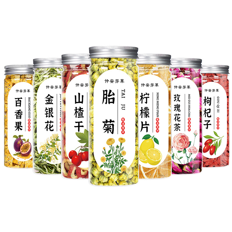 Chrysanthemum Goji Rose Jasmine Herbal Flower Tea Blend — Canned Wellness Infusion - Image 5