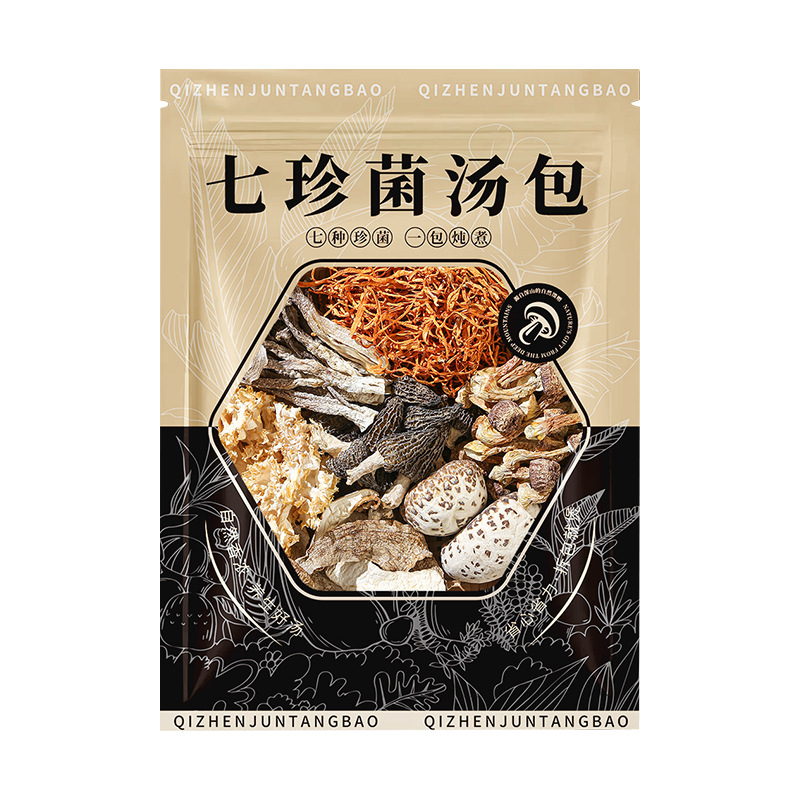 Yunnan Seven-Color Mushroom Soup Pack — Dried Morel & Sparassis Edible Fungus Medley - Image 5