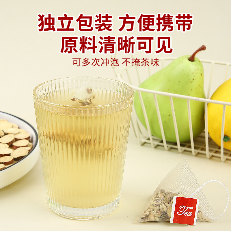 Licorice and Ginger Tea Gan Cao Gan Jiang Tang 4g x 30 Pyramid Tea Bags Warm Herbal Brew - Image 2
