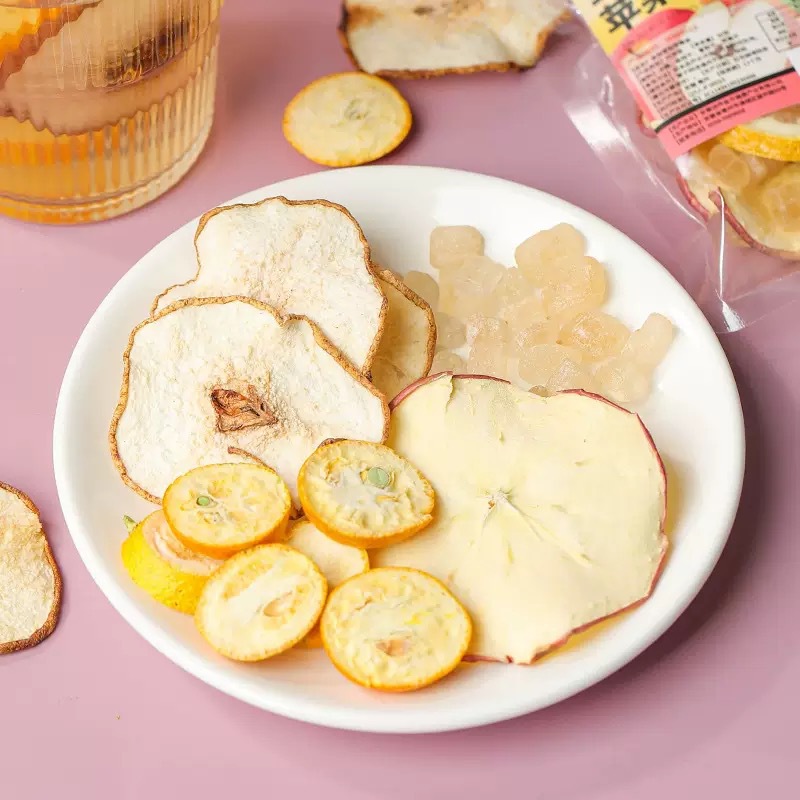 Kumquat Snow Pear Hot Orange Fruit Tea Freeze Dried Slices Hot Cold Brew 100g - Image 2