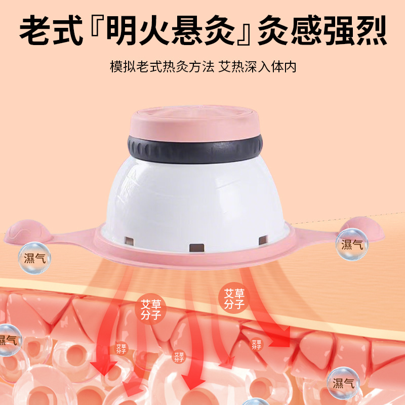 Palace Hanging Moxibustion Box Large Warm Moxa Device for Home and Spa Use with 10ml Mugwort Oil - Image 2