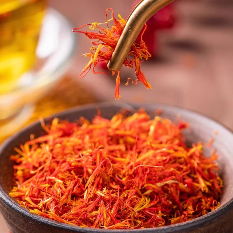 Dried Safflower Hong Hua Loose Herb Hand Selected Bulk 1 Jin for Decoction and Tea - Image 4