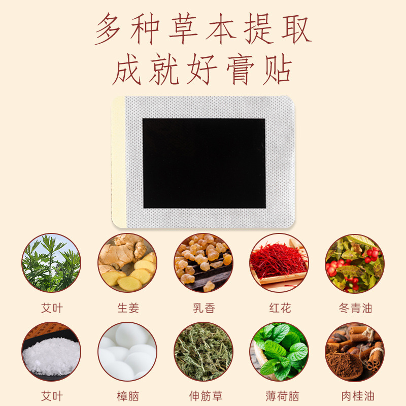 Mugwort Neck Shoulder Knee Patch Herbal Warming Body Patch 6 Patches Per Box - Image 2