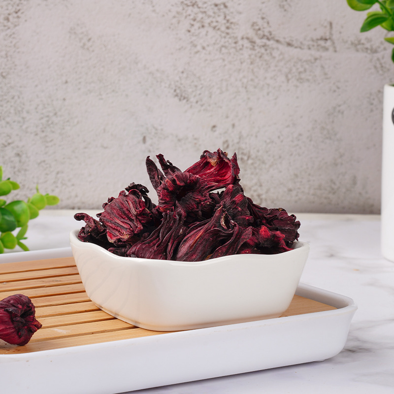 Roselle Hibiscus Tea (Hibiscus sabdariffa) — Whole Dried Calyces, 40g Jar - Image 3