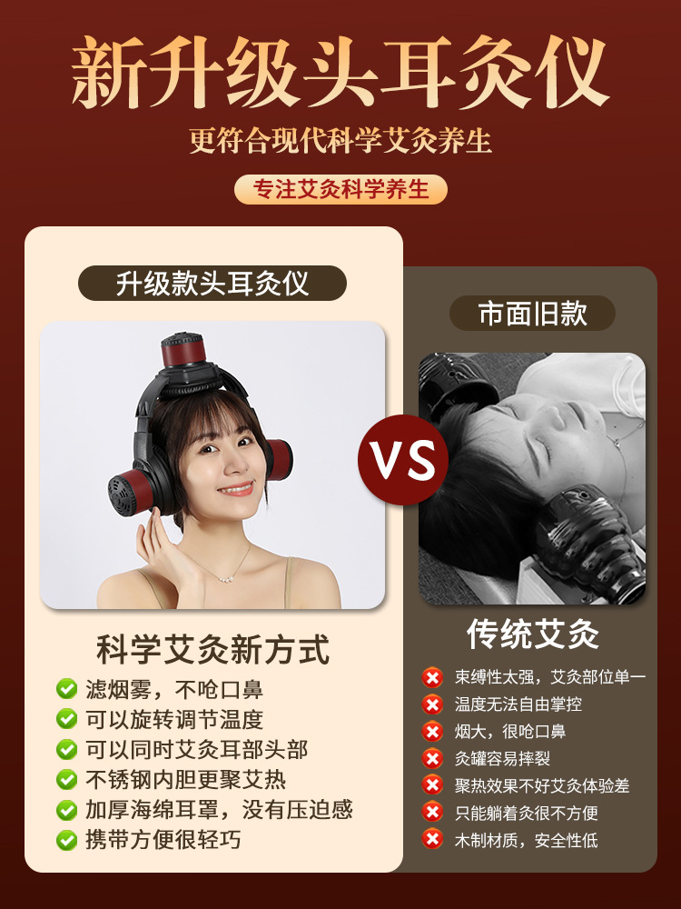 Ear Moxibustion Box Baihui Point Ear and Head Warming Device Home Portable Moxa Tool - Image 3