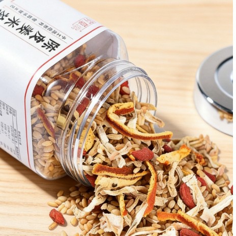 Chenpi Ginger Rice Tea Sanfu Blend 235g Canister Dried Tangerine Peel Goji Dried Ginger Roasted Rice Herbal Tea - Image 4