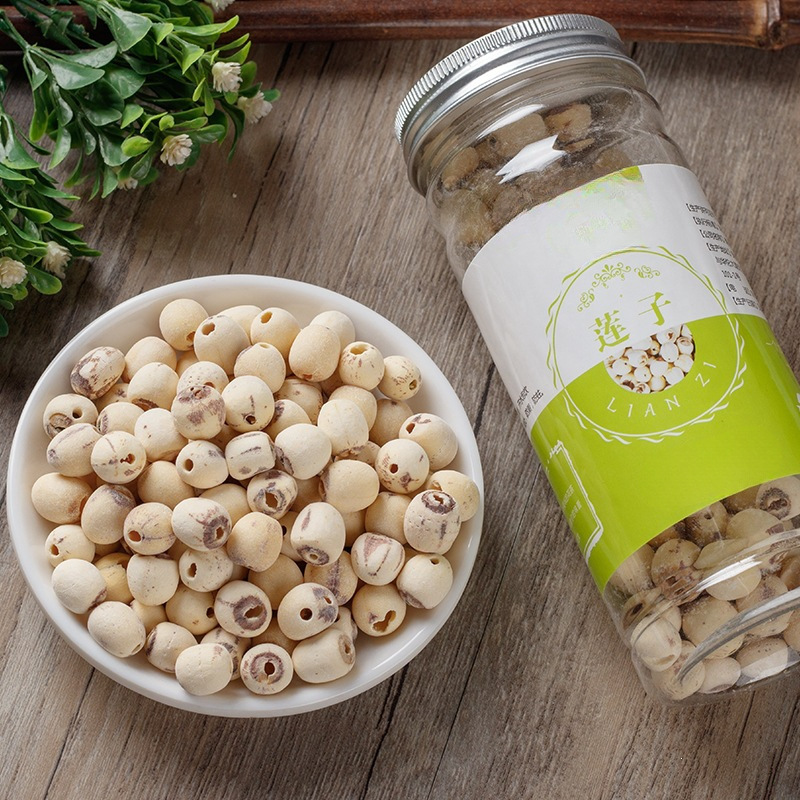Dried Lotus Seeds Lian Zi 175g Coreless White Lotus Seed Kernels for Soup Congee and Herbal Tea - Image 2