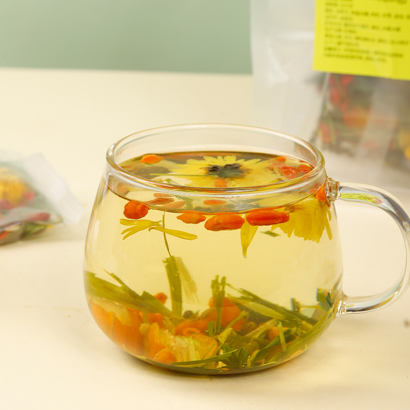 Chrysanthemum Goji Cassia Seed Tea 30 Bags Herbal Blend with Honeysuckle Bamboo Leaf and Licorice - Image 4