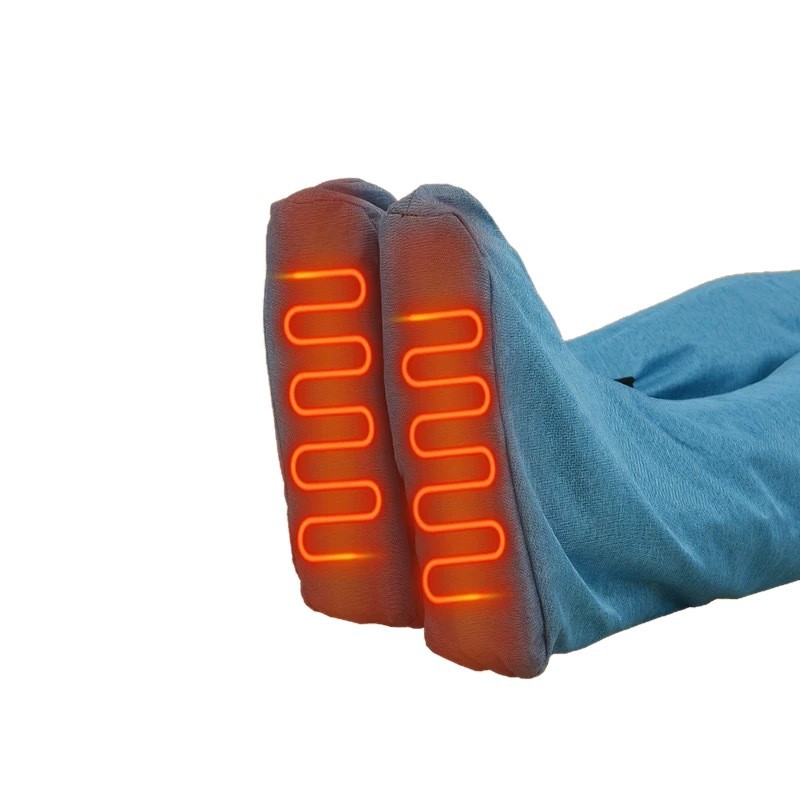 Electric Moxibustion Long Boot Warmers with Mugwort Liners Ai Rong 艾绒 Heated Knee Ankle Leg Care for Home Wellness - Image 5