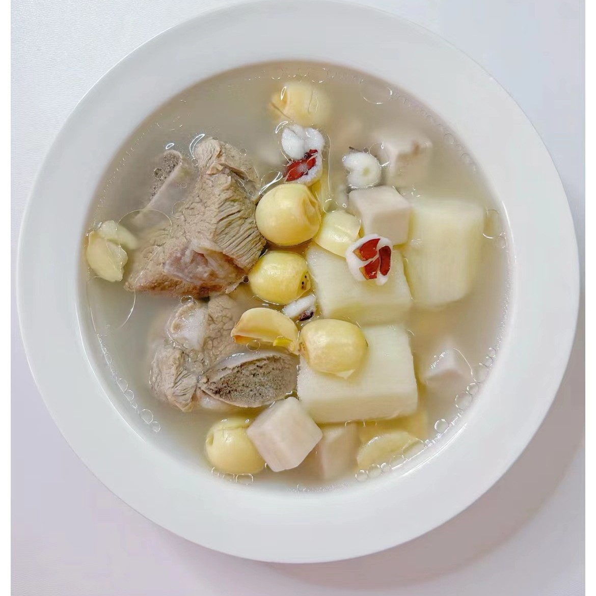 Four Spirits Soup Herbal Blend Si Shen Tang 40g Poria Chinese Yam Lotus Seed Euryale Seed for Soup and Congee - Image 4