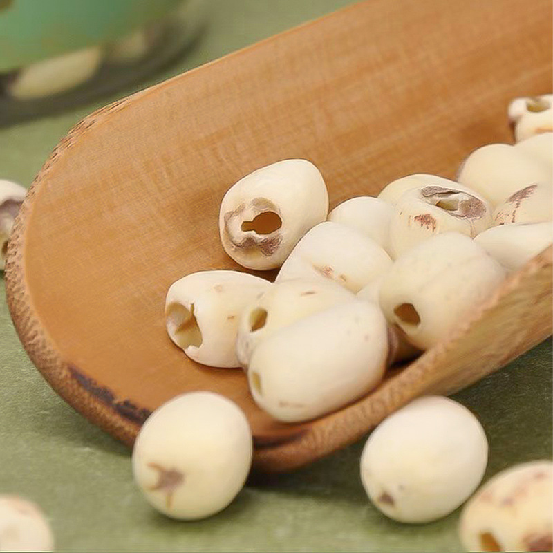 Peeled White Lotus Seeds Core Removed Dried Lian Zi for Herbal Tea and Soup 200g - Image 3