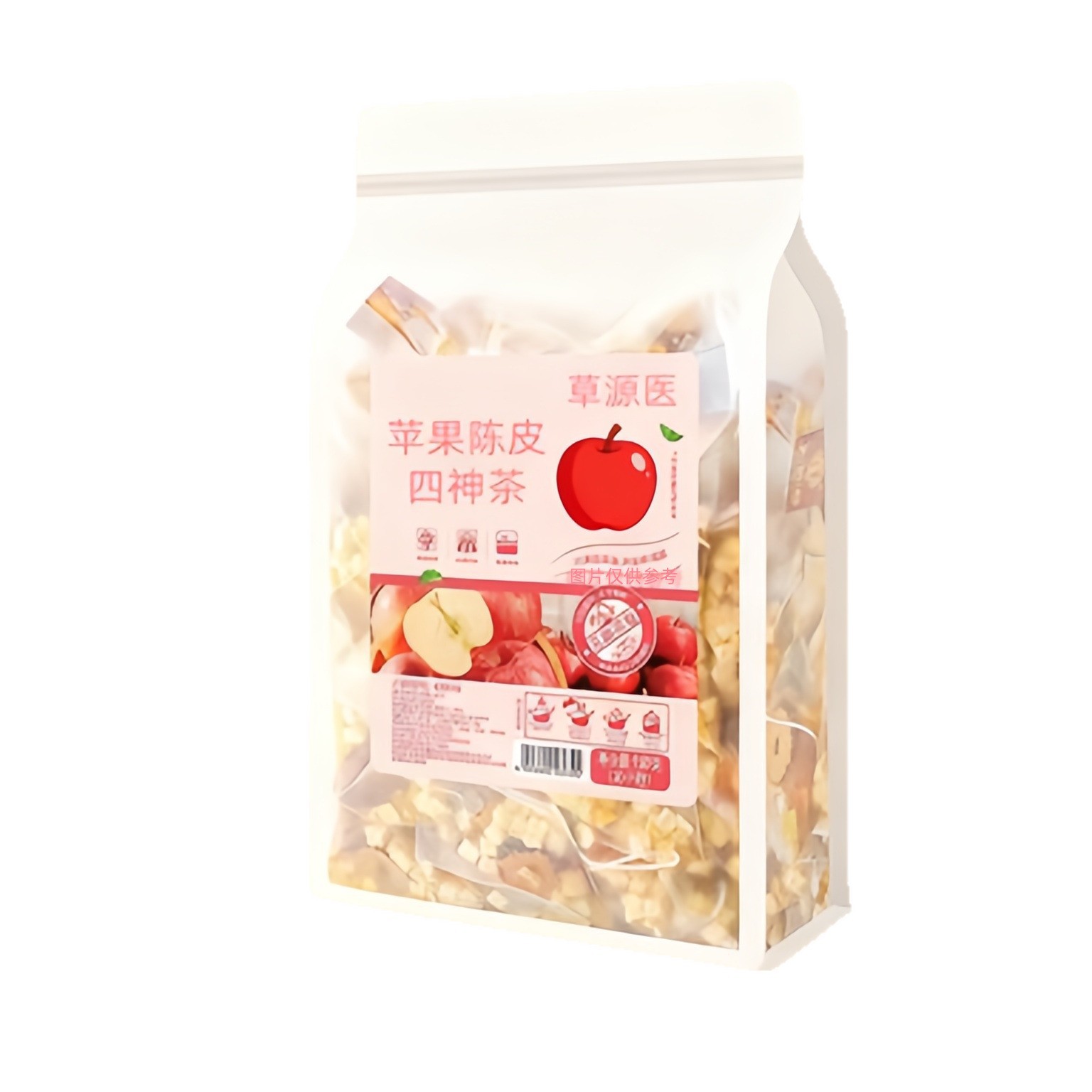 Apple Tangerine Peel Four Spirits Soup Tea Chen Pi Si Shen Tang 30 Bags 5g Each Daily Wellness Brew - Image 5