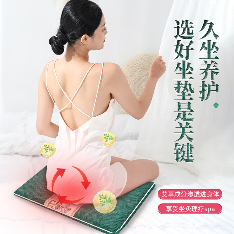 Electric Heating Mugwort Cushion Ai Rong Seat Pad Warm Moxa Chair Cushion for Office and Car Use - Image 2