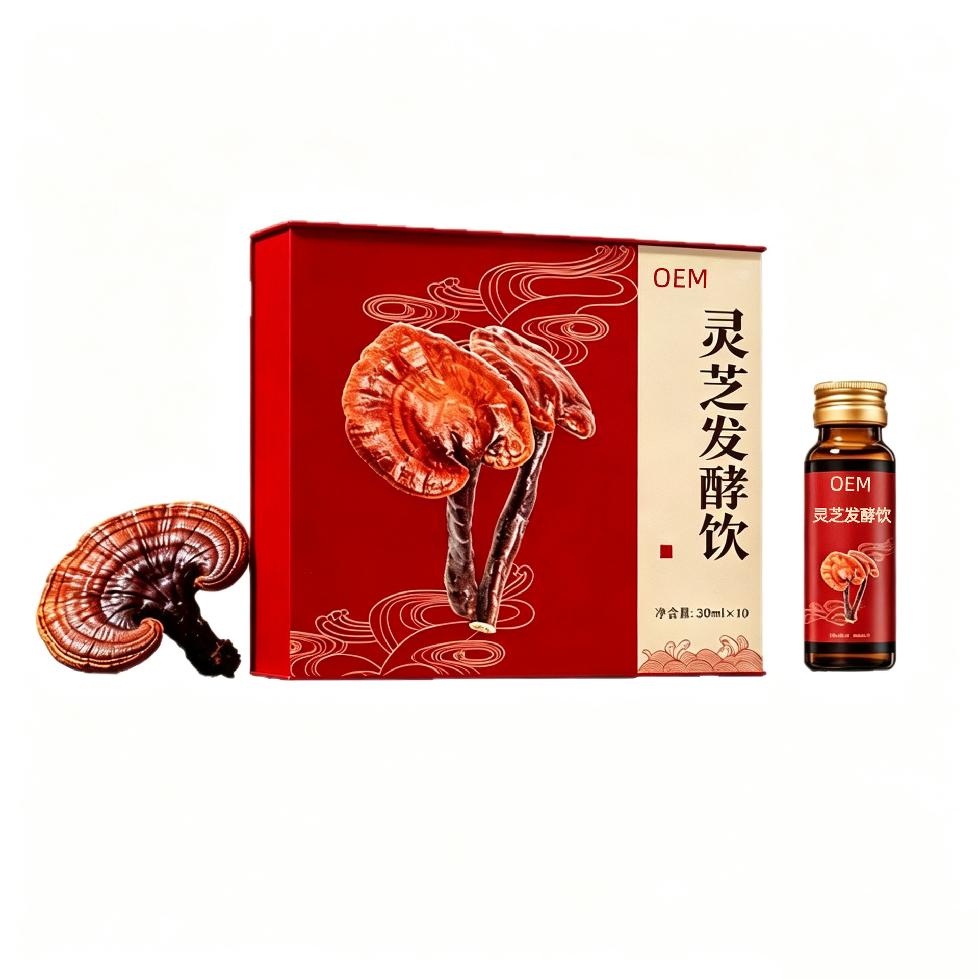 Lingzhi Fermented Drink with Gegen, Fuling, Dangshen & Goji — Food-Herb Botanical Beverage - Image 5