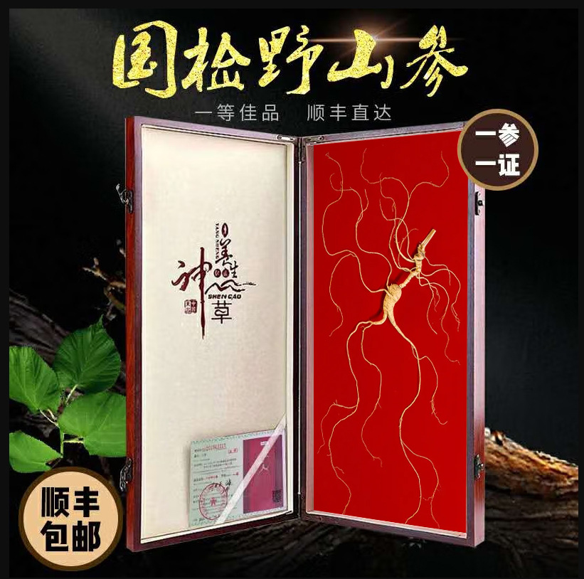 Wild Mountain Ginseng Gift Box Dried Root Slices 15 Years and Above for Soup and Decoction - Image 3