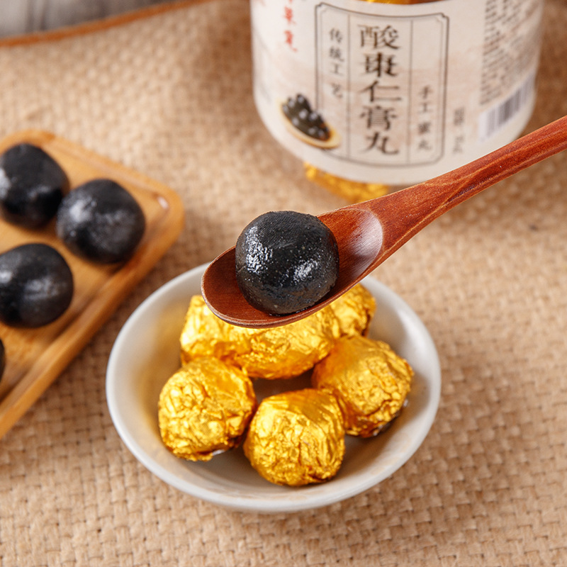Suan Zao Ren Wan (Ziziphus jujuba var. spinosa) — Handcrafted Jujube Seed Pills with Poria, 30 Pills - Image 3