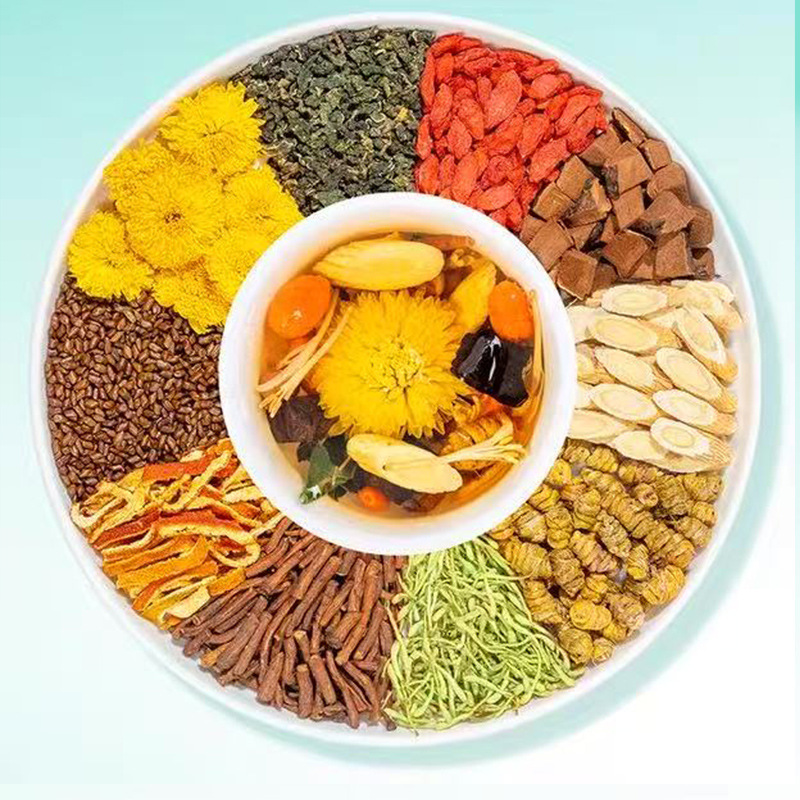 Dendrobium Reishi Chrysanthemum Goji Tea Shihu Lingzhi Ju Hua Gou Qi 15 Cold Brew Tea Bags 150g Gift Box - Image 4