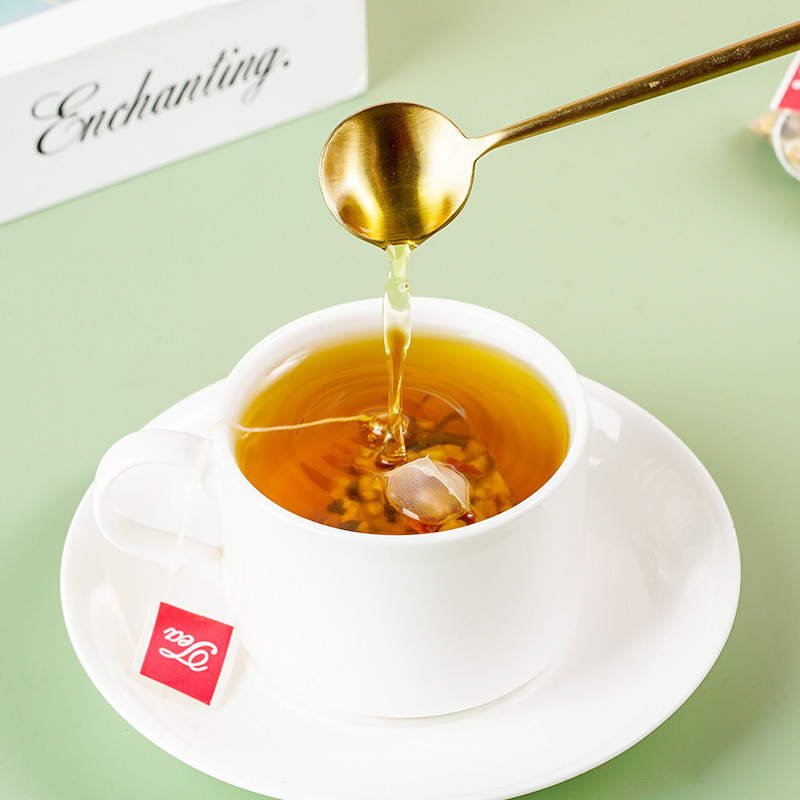 Red Bean Coix Seed Tea Chi Xiao Dou Yi Mi Fu Ling Tea 25 Bags Roasted Herbal Wellness Tea - Image 4