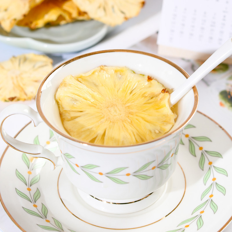 Dried Pineapple Slices (Ananas comosus) — Slow-Dried Fruit Tea & Snack, 500g - Image 3