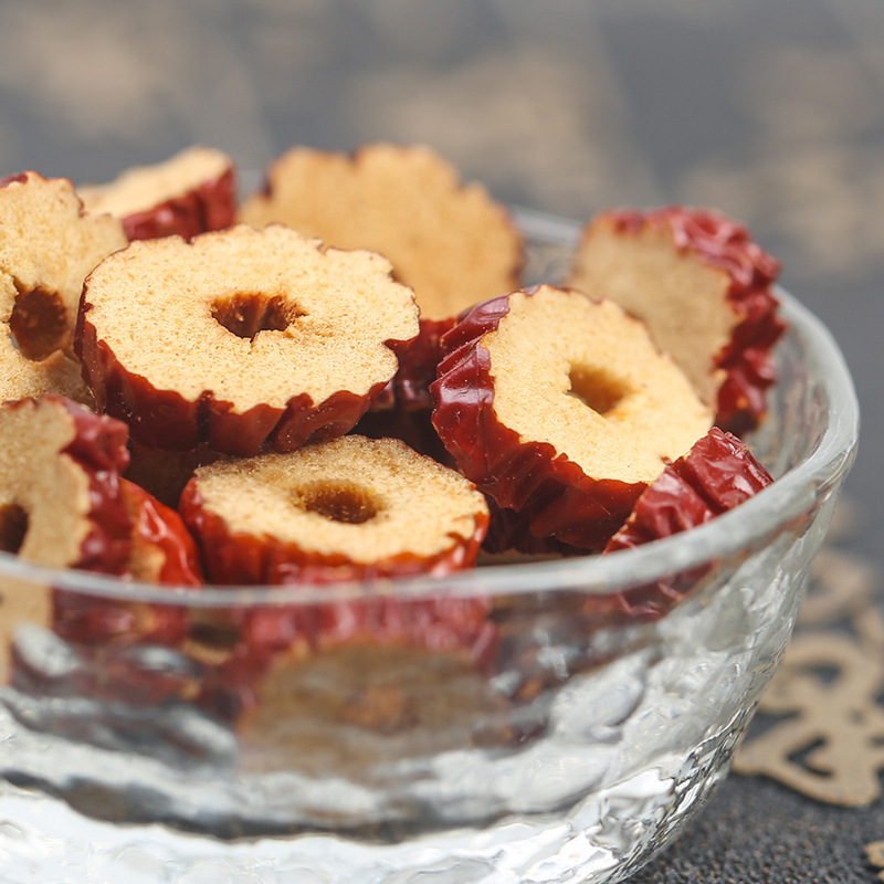 Dried Red Date Slices Pitted Hong Zao Seedless Jujube Rings for Tea and Cooking 50g Trial Pack - Image 2