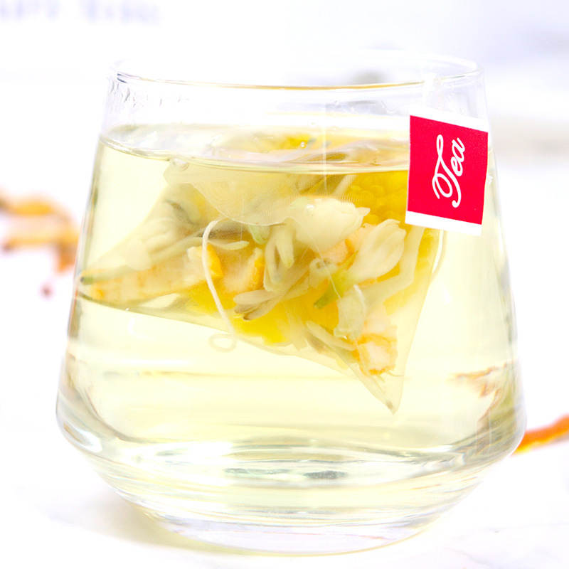 Three Flower Tea San Hua Cha 20g Individual Sachets Jasmine Honeysuckle Chrysanthemum Herbal Blend - Image 3