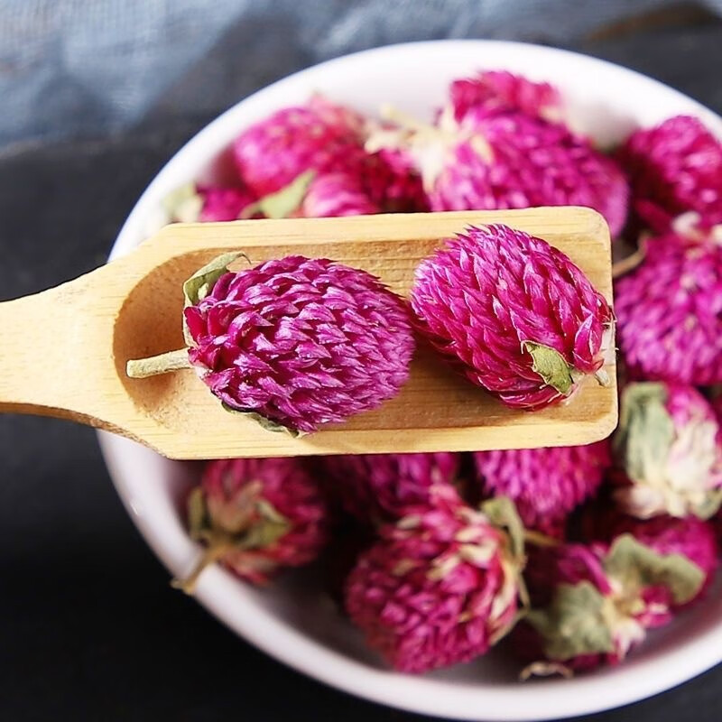 Globe Amaranth Flower 500g Qian Ri Hong Dried Herbal Tea Flowers Loose Bulk for Blending with Rose Lemon Jasmine - Image 3