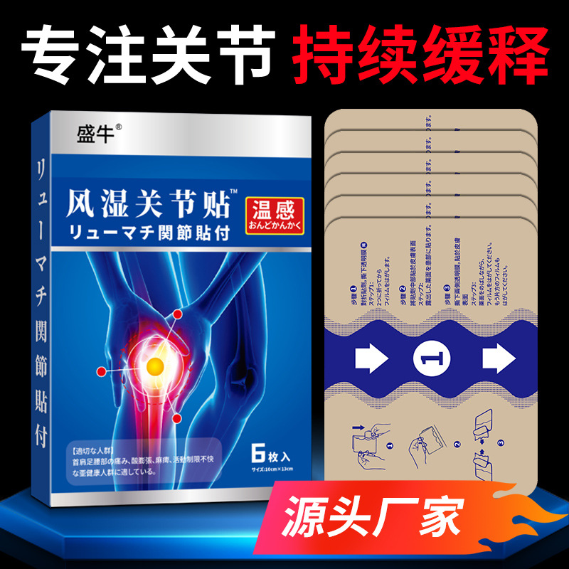 Jiusong Elastic Herbal Patch Cooling Joint Neck Shoulder Lumbar Support 6 Patches Per Box - Image 2