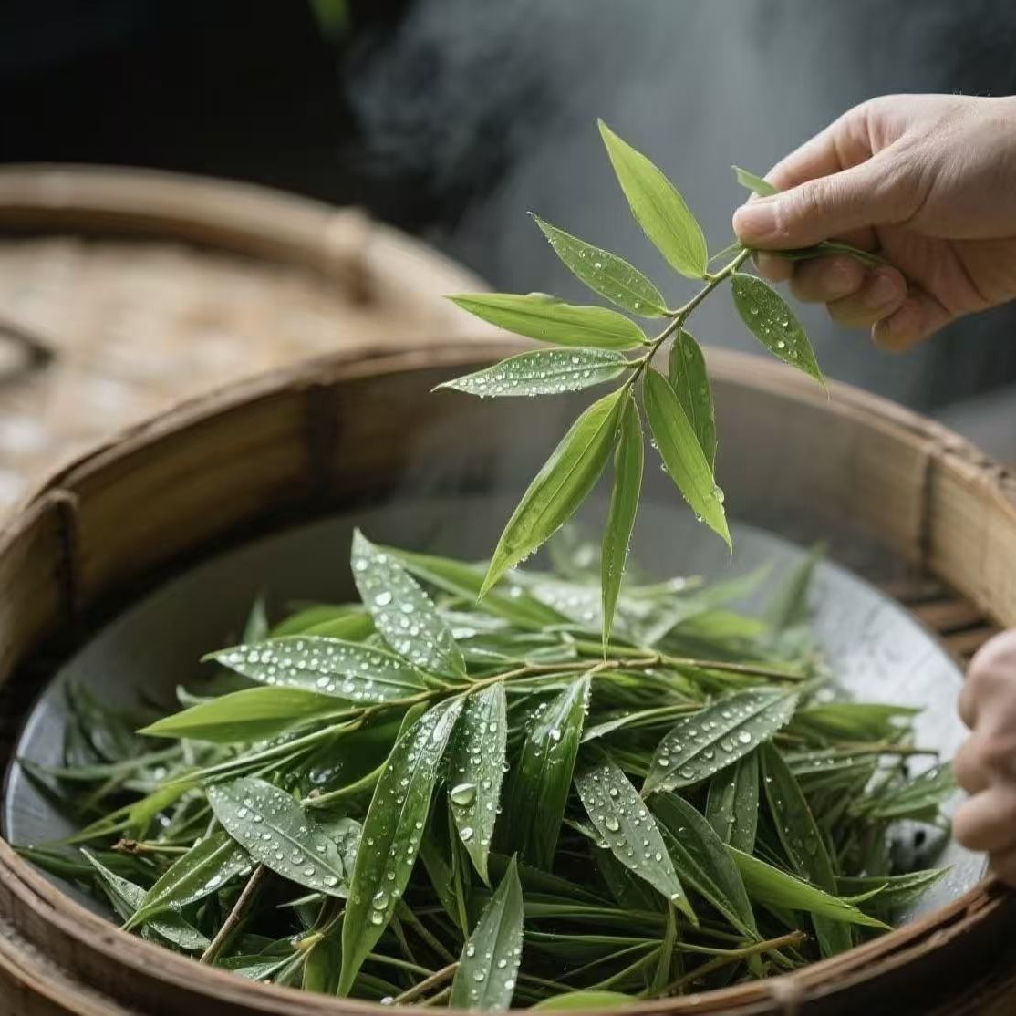 Lophatherum Herb Powder Dan Zhu Ye 500g Fine Ground Loose Bamboo Leaf Powder for Herbal Tea and Decoction - Image 3