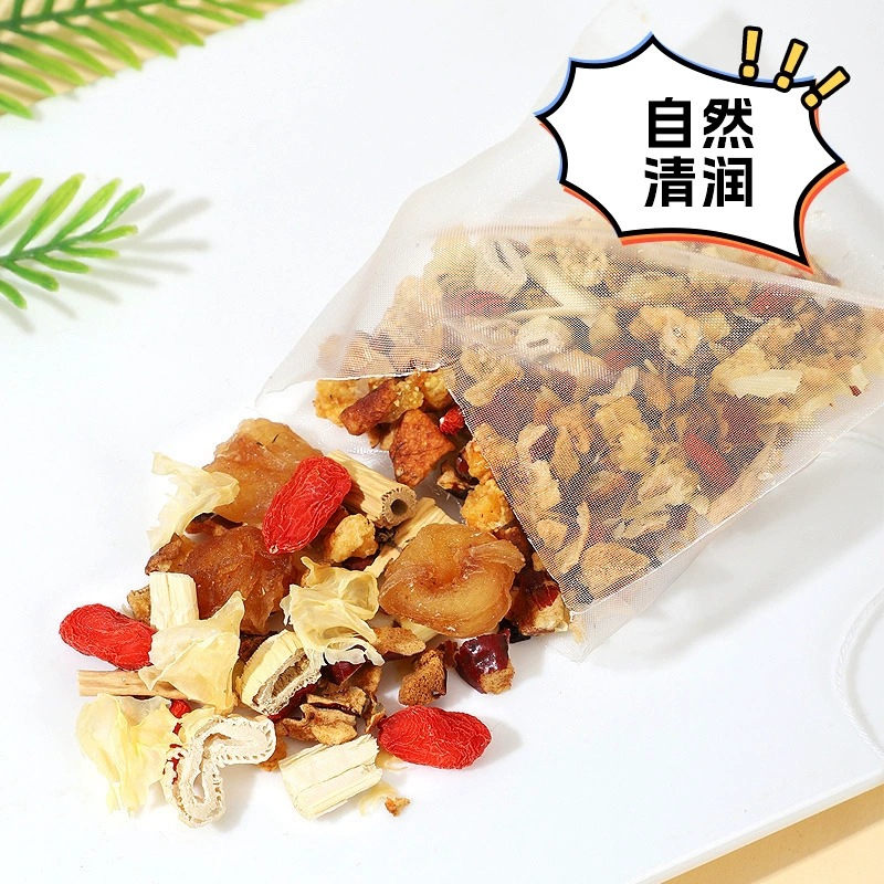 Autumn Winter Xiaodiao Pear Herbal Tea Sugar Free No Cook Triangle Bags Snow Pear Snow Fungus Red Date Dark Plum 100g - Image 4